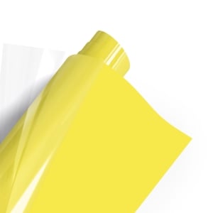 Poli-Tape Poli-Flex Turbo Premium Heat Transfer Vinyl 305mm X 1.22m Lemon Yellow (4919)