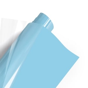 Poli-Tape Poli-Flex Turbo Premium Heat Transfer Vinyl 305mm X 1.22m Sky Blue (4965)
