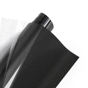 Poli-Tape Poli-Flex Pearl Glitter Premium Heat Transfer Vinyl 305mm X 0.61m Black (458)