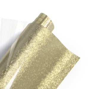Poli-Tape Poli-Flex Pearl Glitter Premium Heat Transfer Vinyl 305mm X 0.61m Champagne (490)