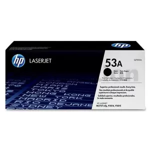 1 x HP Q7553A (53A) Genuine Black Toner Cartridge - 3,000 Pages